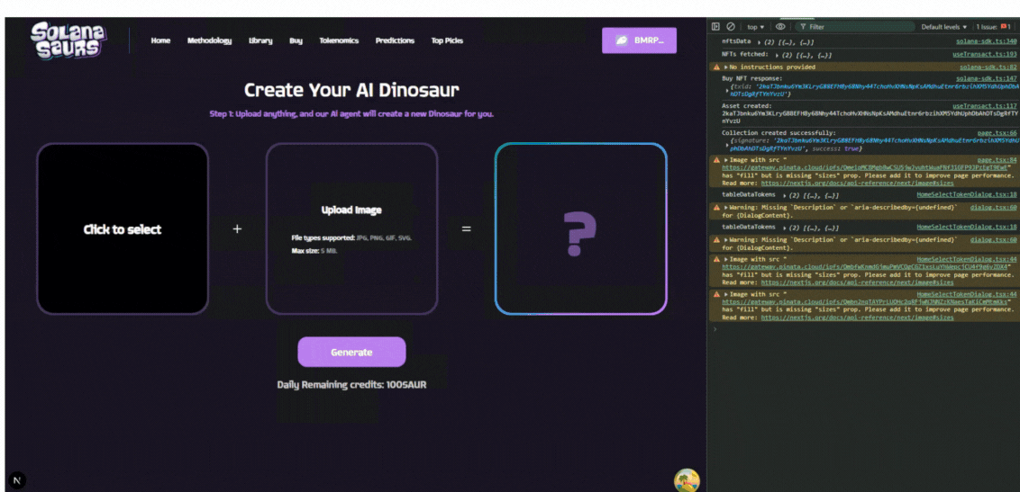 Solanasaurs NFT Drop & Blending